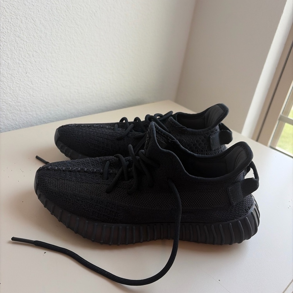 All-Black Knit Sneakers